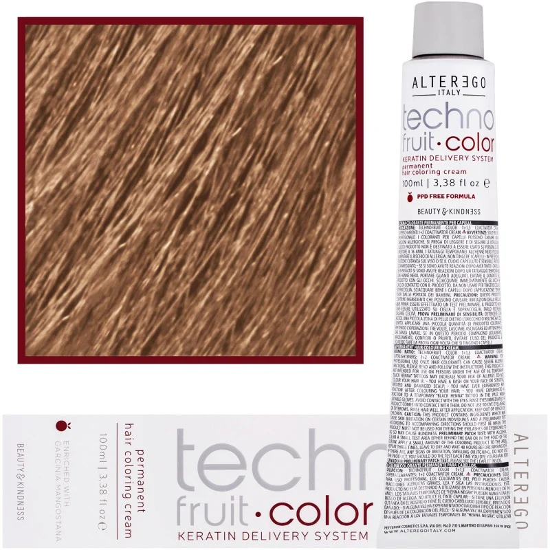 Alter Ego Technofruit Color 8/3 Biondo chiaro dorato 100 ml — Tinta per capelli