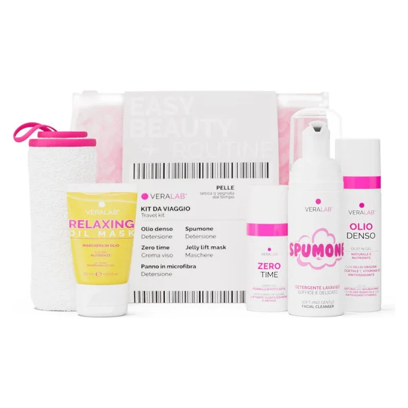 Veralab Easy Beauty Routine Kit Travel Pelle Secca — Set cosmetico