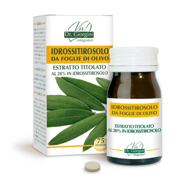 Dr Giorgini Idrossitirosolo Olivo Foglie E.Tit. 30 g Pastiglie 400 mg — Integratore