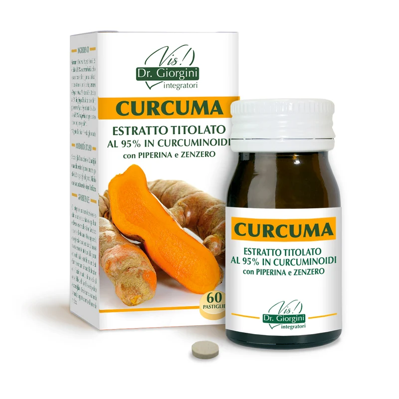 Dr Giorgini Curcuma Estratto Titolato 500 mg 30 g — Integratore Pastiglie