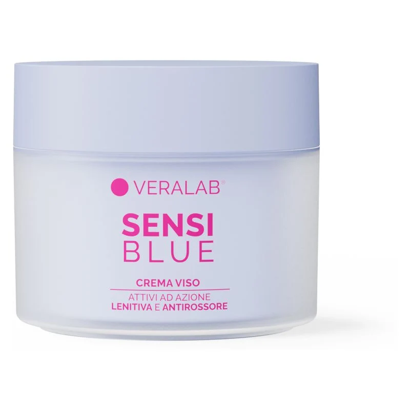 Veralab Sensiblue Crema Viso Ad Azione Lenitiva E Antirossore 45 ml — Crema viso