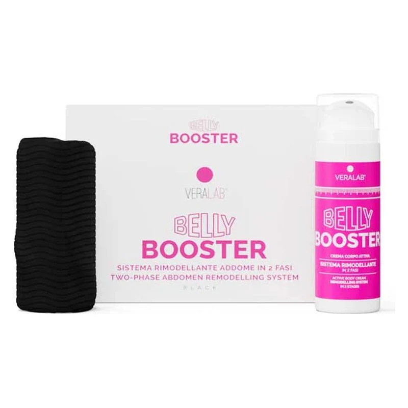Veralab Belly Booster Crema + Guaina Addome Nero XL — Trattamento Corpo Rimodellante