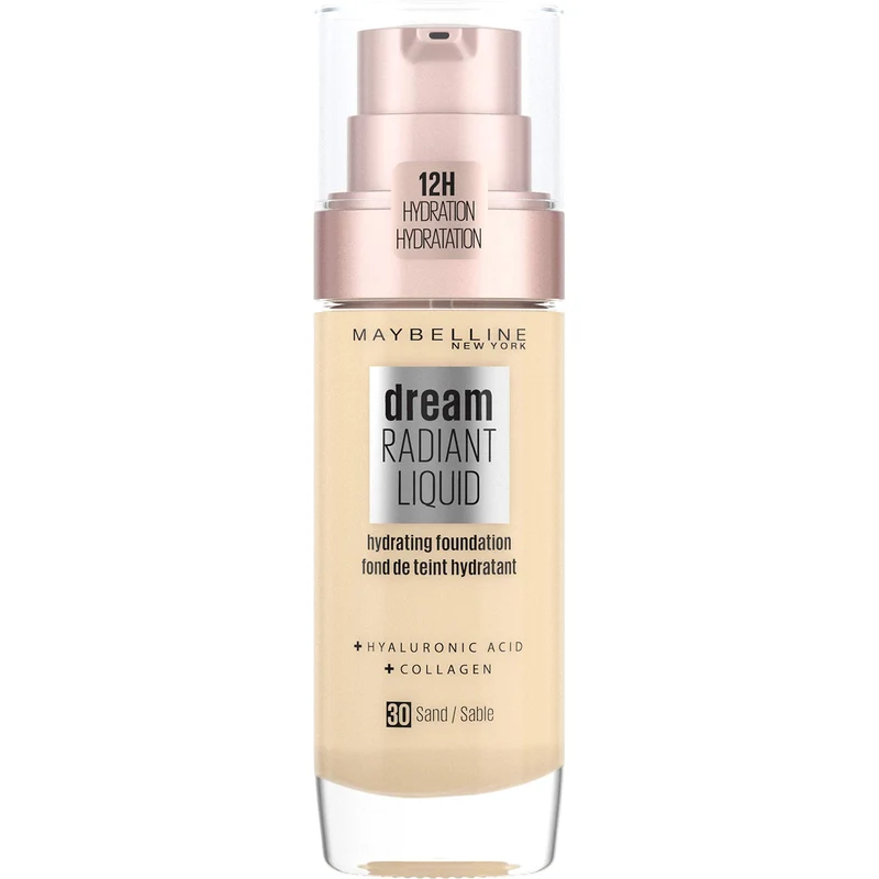 Maybelline New York Dream Radiant 30 Sand 30 ml — Fondotinta Liquido Illuminante
