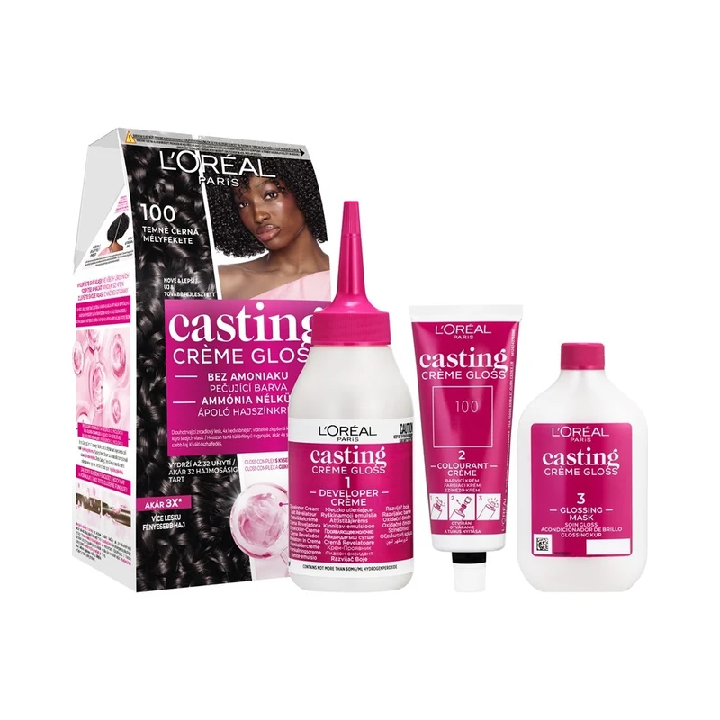 L'Oréal Paris Casting Creme Gloss Tinta per capelli colore 100 Deep Black — Tinta capelli
