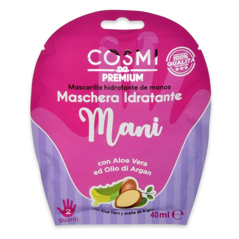 Cosmi Maschera mani aloe e argan — Maschera mani