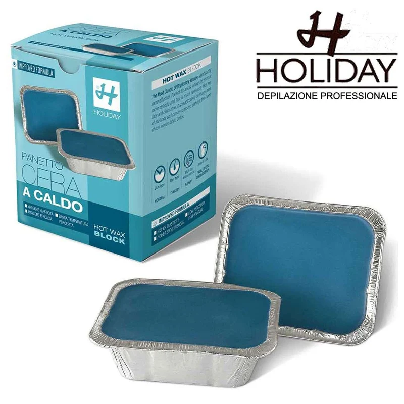 Holiday Cera a caldo formula vacanza classic azzurra 2x500 ml — Cera depilatoria