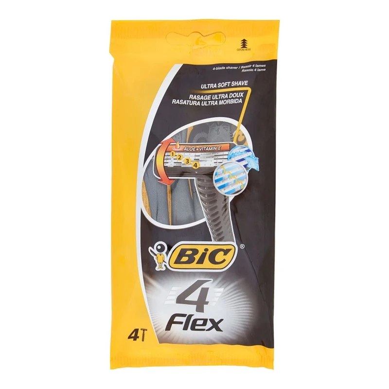 Bic Rasoio Flex 4 lame 4 pezzi — Rasoi usa e getta