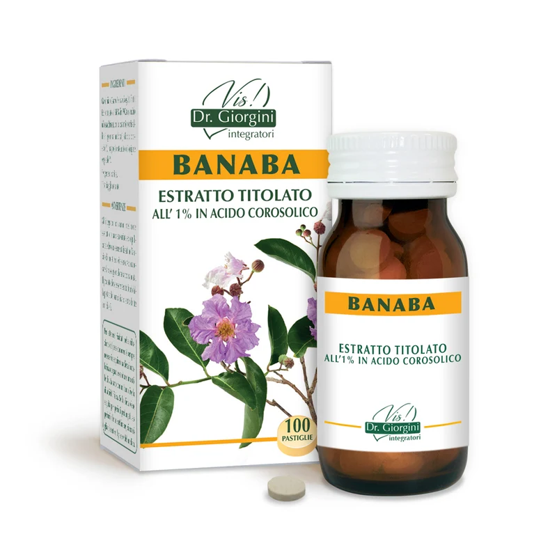 Dr Giorgini Banaba Estratto Titolato 50 g Pastiglie 500 Mg — Integratore