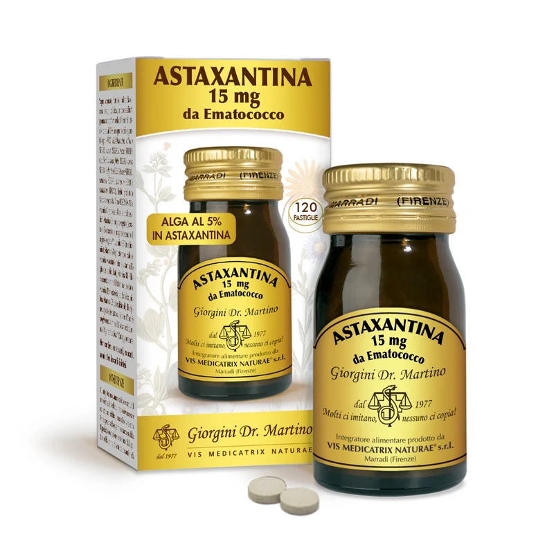 Dr Giorgini Astaxantina 15 mg Ematococco 30 g Pastiglie 250 mg — Integratore