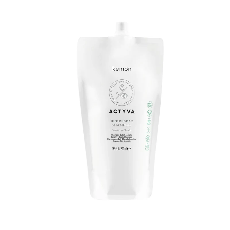 Kemon Actyva Benessere Shampoo 500 ml Ricarica — Shampoo