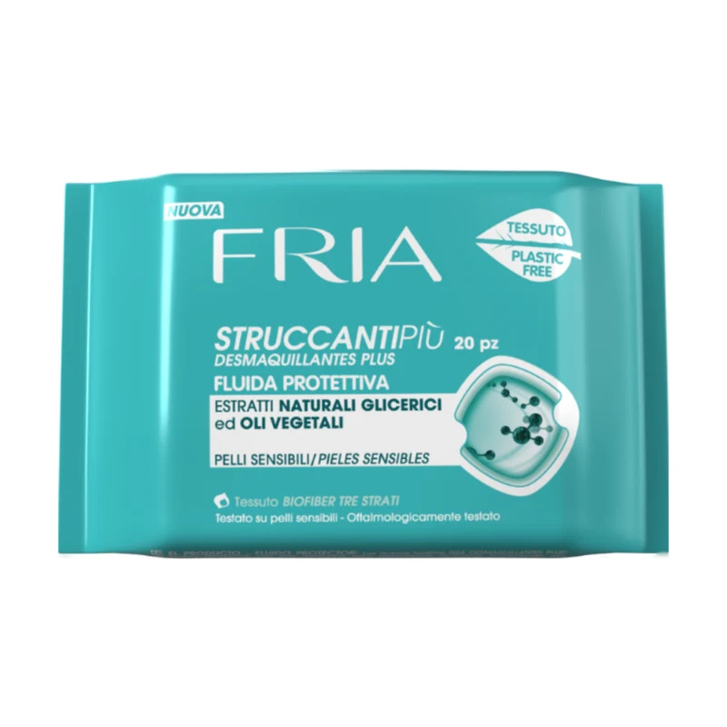 Fria 20 Salviette Struccanti Fluida Protettiva Per Pelli Sensibili — Salviette struccanti