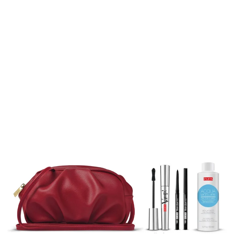 Mascara Vamp! & Made To Last Definition Eyes & Acqua Micellare Mascara Vamp! Nero + Matita Occhi Made To Last Definition Eyes Nera + 150 ML Acqua Micellare + Cloud Bag