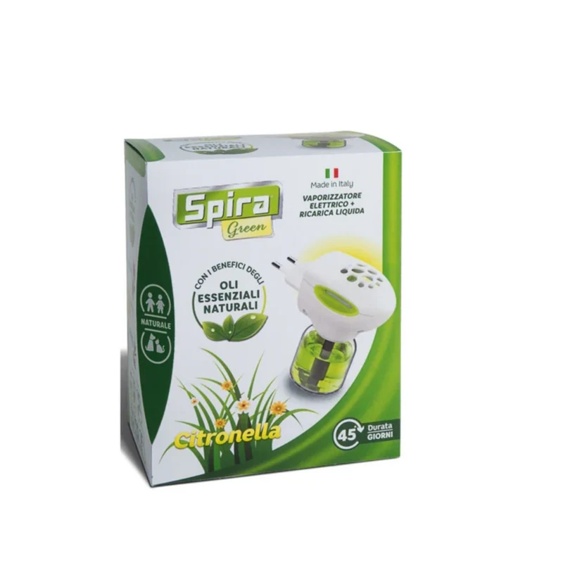 OneBioShop Spira Green Citronella Vaporizzatore Elettrico Ricarica 45 Giorni — Prodotto cosmetico