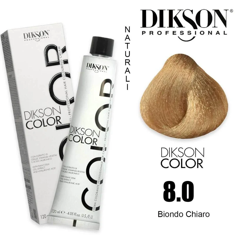 Dikson Color 8.0 8N Biondo Chiaro 120 ml — Colorante per capelli