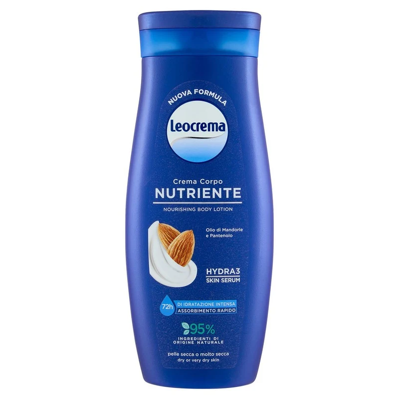 Leocrema Fluida Crema Corpo Nutriente Olio di Mandorle Pantenolo 250 ml — Crema corpo