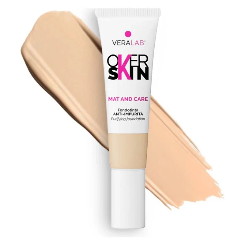 Overskin Mat And Care Fondotinta 3,5 Light Honey 30 ml — Fondotinta
