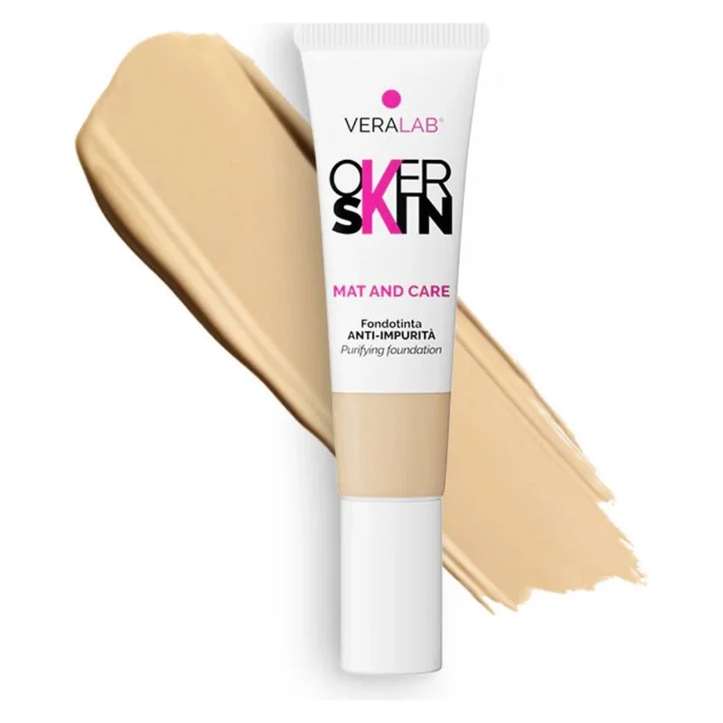 Overskin Mat And Care Fondotinta 4,5 Brown Sugar 30 ml — Fondotinta