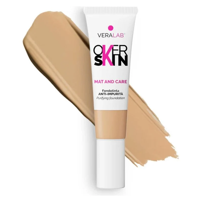 Overskin Mat And Care Fondotinta 09 Nutty 30 ml — Fondotinta