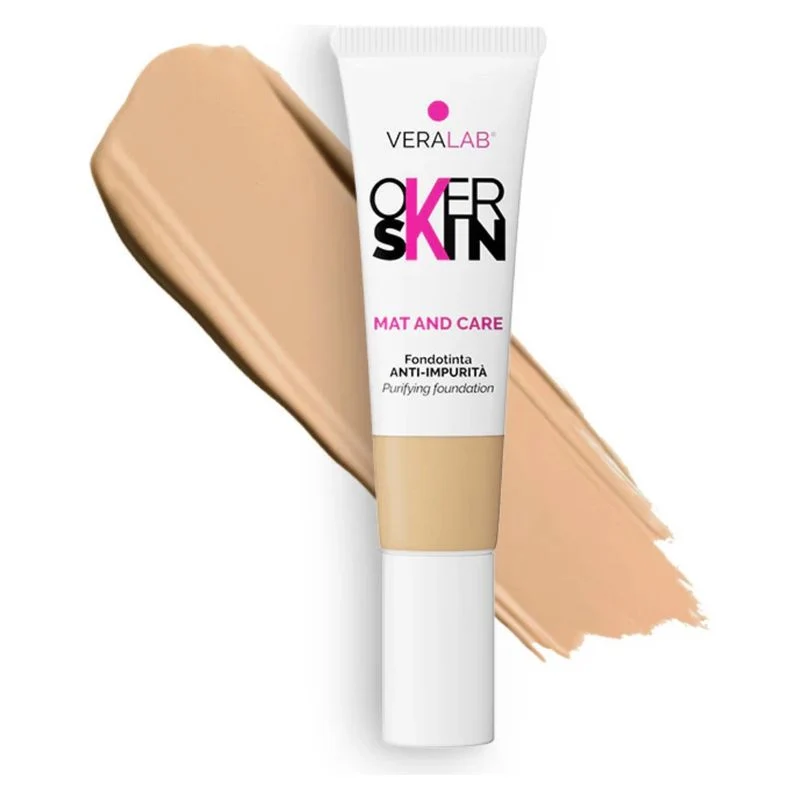 Overskin Mat And Care Fondotinta 08 Mocha 30 ml — Fondotinta