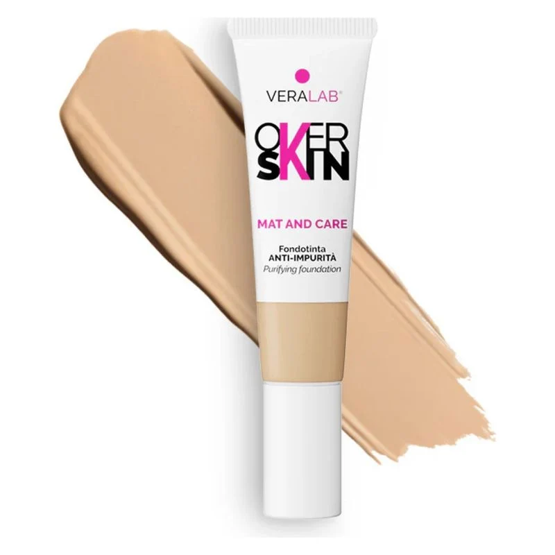 Overskin Mat And Care Fondotinta 06 Beige 30 ml — Fondotinta