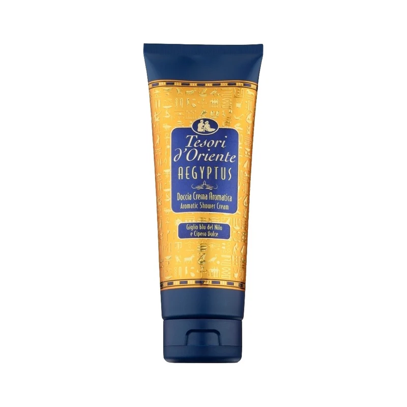Tesori d'oriente Aegyptus Doccia Crema Aromatica Giglio Blu Del Nilo E Cipro Dolce 250 ml — Bagnoschiuma