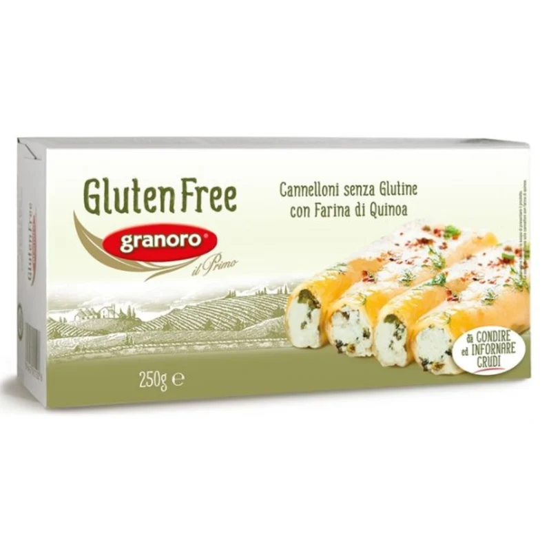 Granoro Cannelloni con Farina di Quinoa Gluten Free 250 g — Pasta
