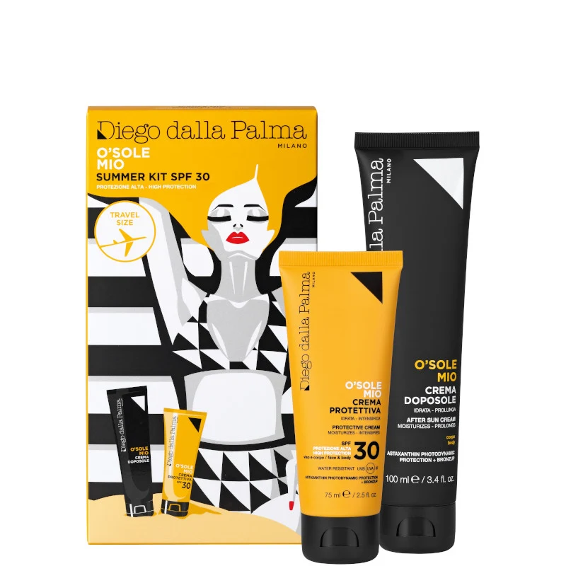 O'Sole Mio KIT SOLARE Crema Protettiva SPF 30 + Doposole Viso / Corpo 75 ML Crema Solare SPF 30 + 100 ML Crema Doposole