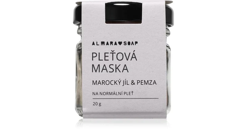 Almara Soap Moroccan Clay & Pumice 20 g — Maschera Esfoliante Viso