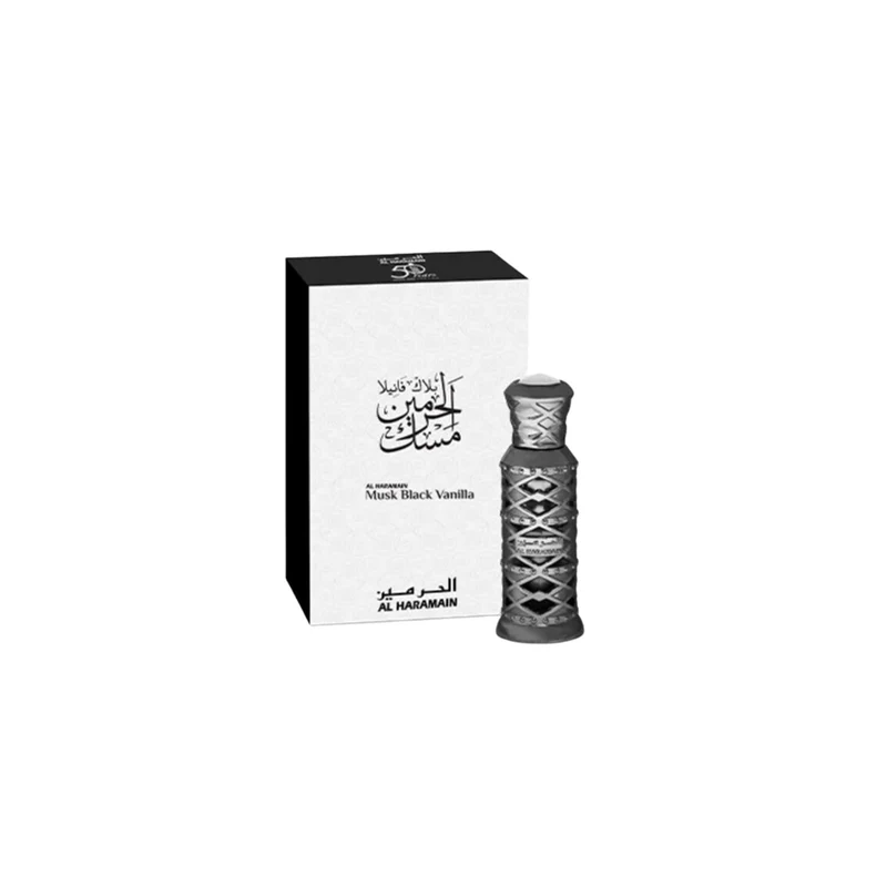 Al Haramain Musk Black Vanilla Olio Profumato Donna 12 ml — Olio profumato