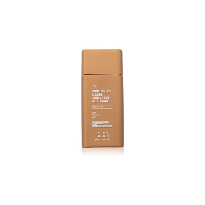 Allies Of Skin Sunless Tan Spf 50 Sunscreen + Self-Tanner Crema Abbronzante Autoabbronzante 50 ml — Crema