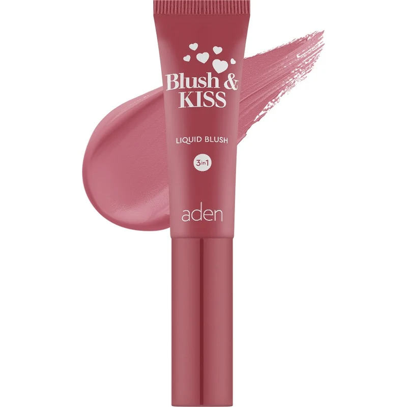 Aden Cosmetics Blush & Kiss 01 Pink Petal 8 ml — Blush