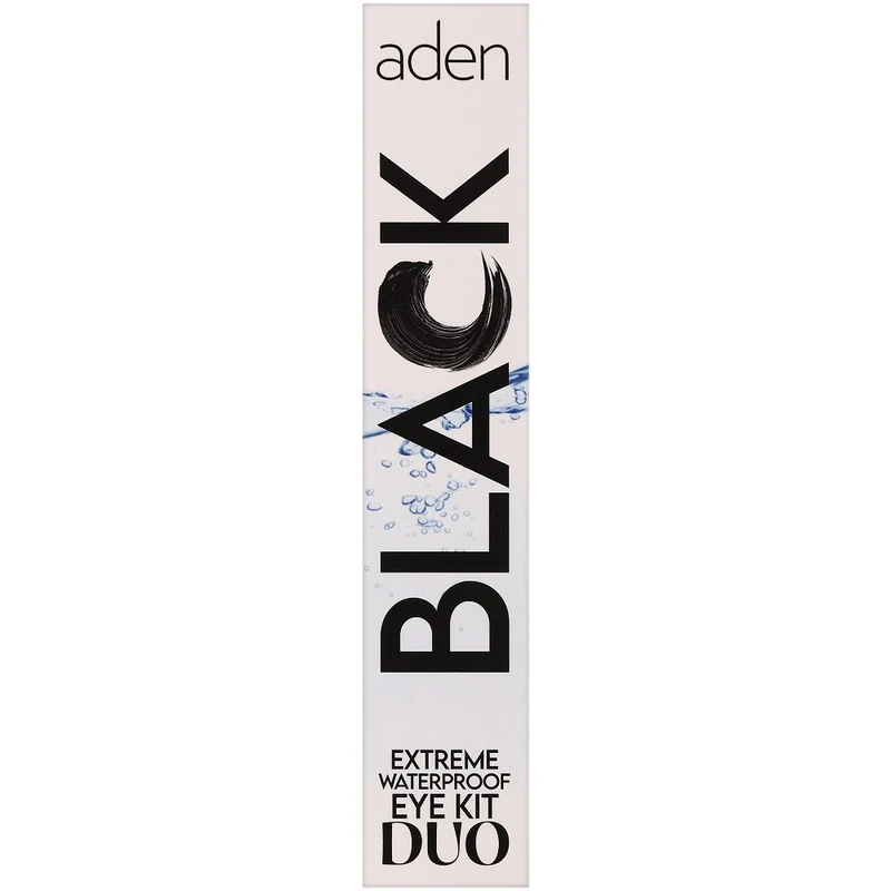 Aden Cosmetics Extreme Waterproof Kit Duo Black — Kit beauty