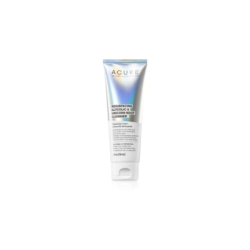Acure Resurfacing Glycolic & Unicorn Root Crema Detergente 118 ml — Detergente viso