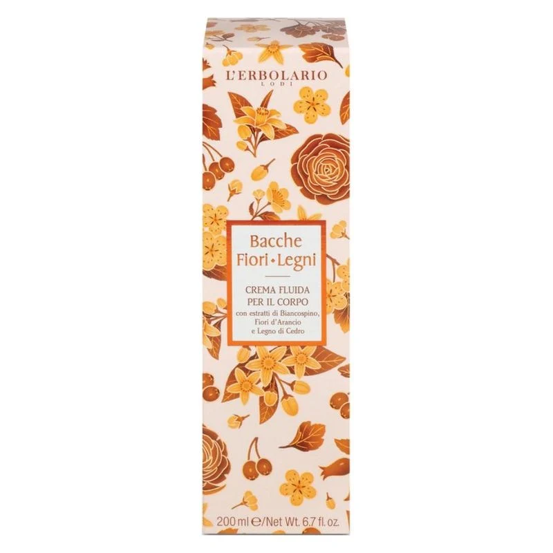 L'Erbolario Bacche Fiori Legni Crema Fluida Per Il Corpo 200 ml — Crema Corpo