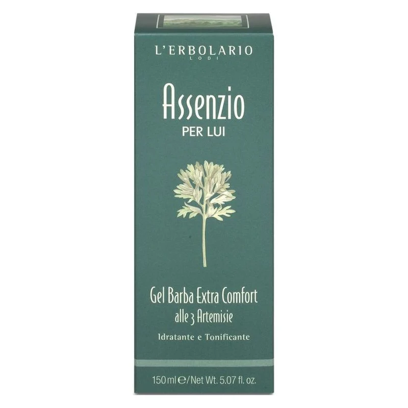 L'Erbolario Assenzio Per Lui Gel Barba Extra Comfort Alle 3 Artemisie 150 ml — Gel Barba