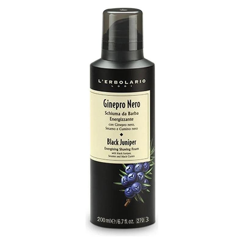 L'erbolario Ginepro Nero Schiuma Da Barba Energizzante 200 ml — Schiuma da Barba