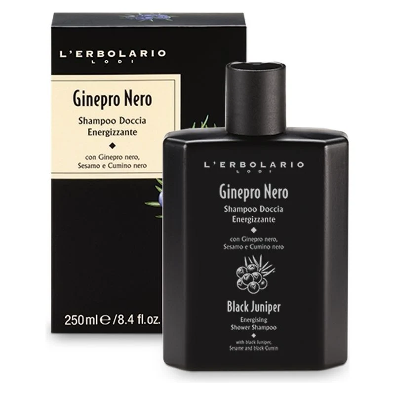 L'erbolario Ginepro Nero Shampoo Doccia Energizzante 250 ml — Shampoo