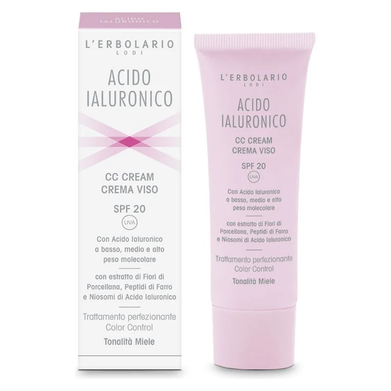 L'Erbolario Acido Ialuronico CC Cream Viso SPF 20 50 ml — Solare