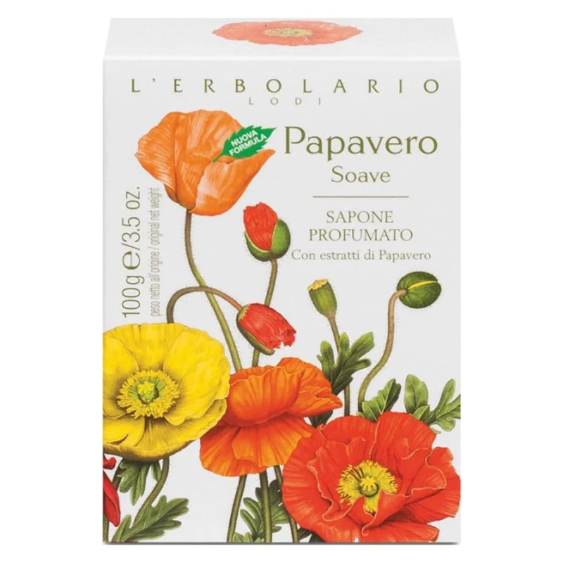 L'Erbolario Papavero Soave Sapone Profumato 100 g — Sapone