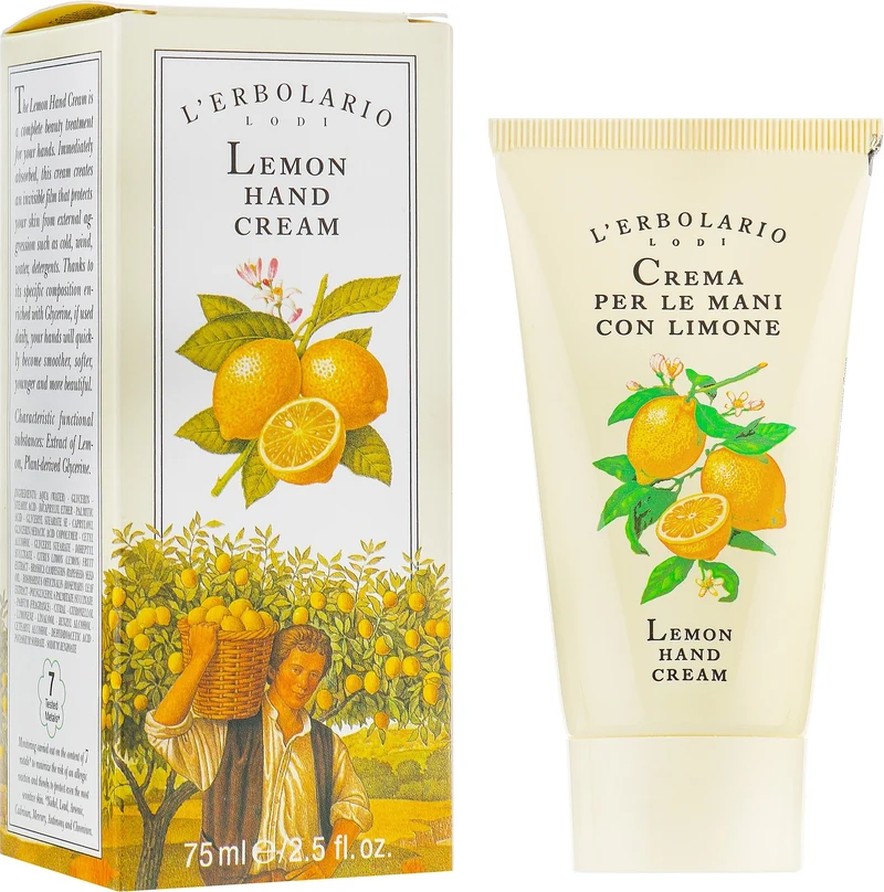 L'Erbolario Crema Per Le Mani Con Limone 75 ml — Crema Mani