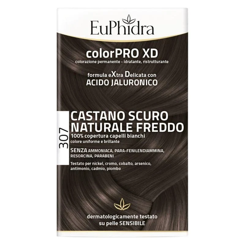 Euphidra Colorpro XD Colorazione Permanente 307 Castano Scuro Naturale Freddo — Colorazione Capelli