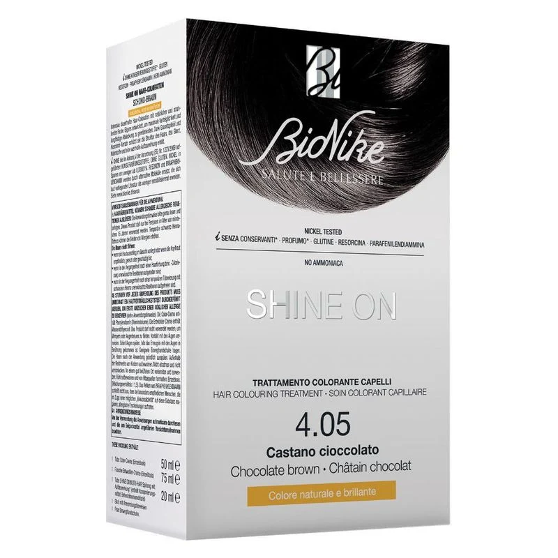 Bionike Shine On Trattamento Colorante Capelli 4.05 Castano Cioccolato — Tinta Capelli