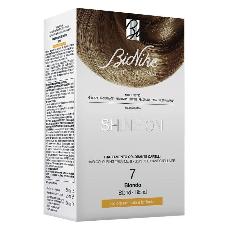 Bionike Shine On Trattamento Colorante Capelli 7 Biondo — Tinta Capelli