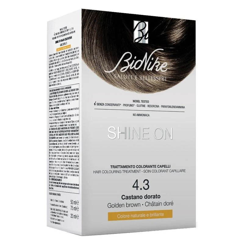 Bionike Shine On Trattamento Colorante Capelli 4.3 Castano Dorato — Tinta per Capelli