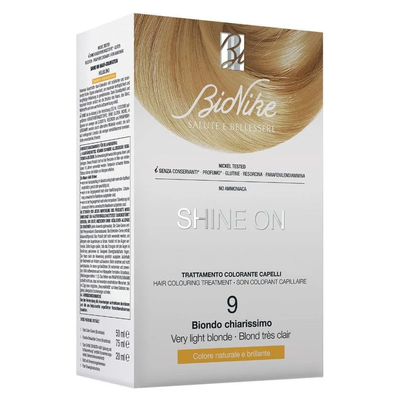 Bionike Shine On Trattamento Colorante Capelli 9 Biondo Chiarissimo — Tinta per Capelli