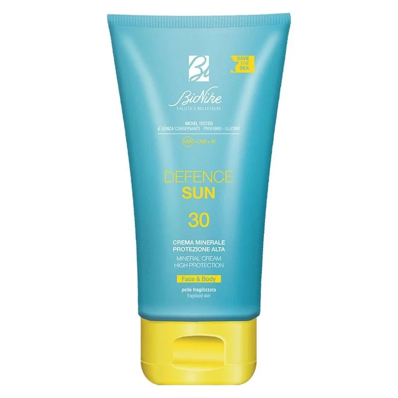 Bionike Defence Sun Crema Minerale Protezione Alta Face & Body SPF 30 100 ml — Solare