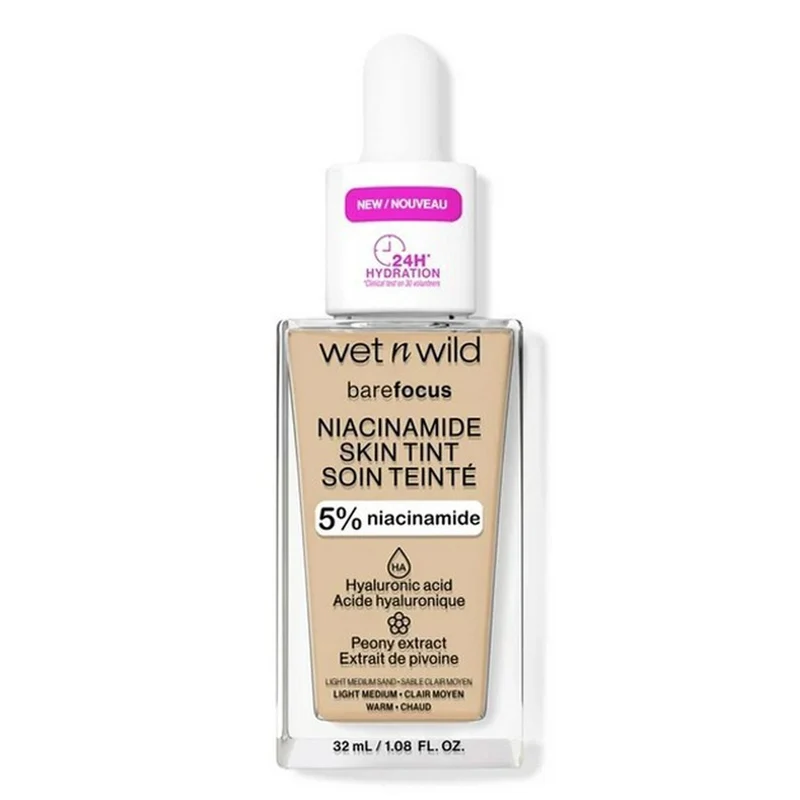 Wet N Wild Bare Focus Niacinamide 6316E Sabbia Chiara Media — Cipria