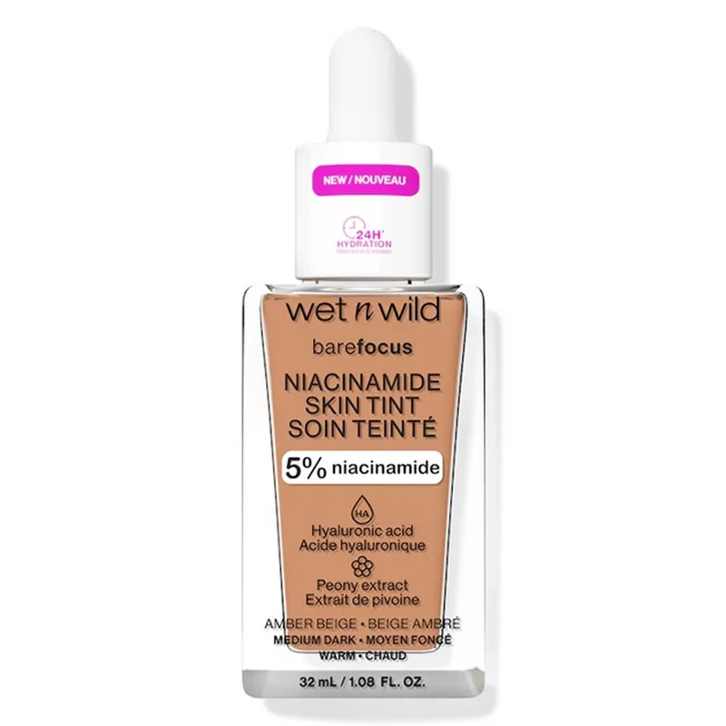 Wet n Wild Bare Focus Niacinamide Amber Beige 6321E — Fondotinta