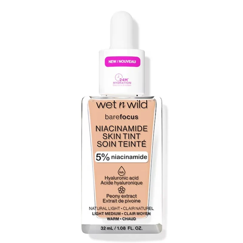 Wet n Wild Bare Focus Niacinamide Luce Naturale 6090E — Fondotinta