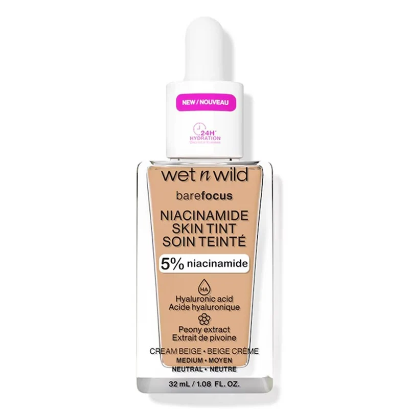 Wet N Wild Bare Focus Niacinamide 6319E Crema Beige — Cipria